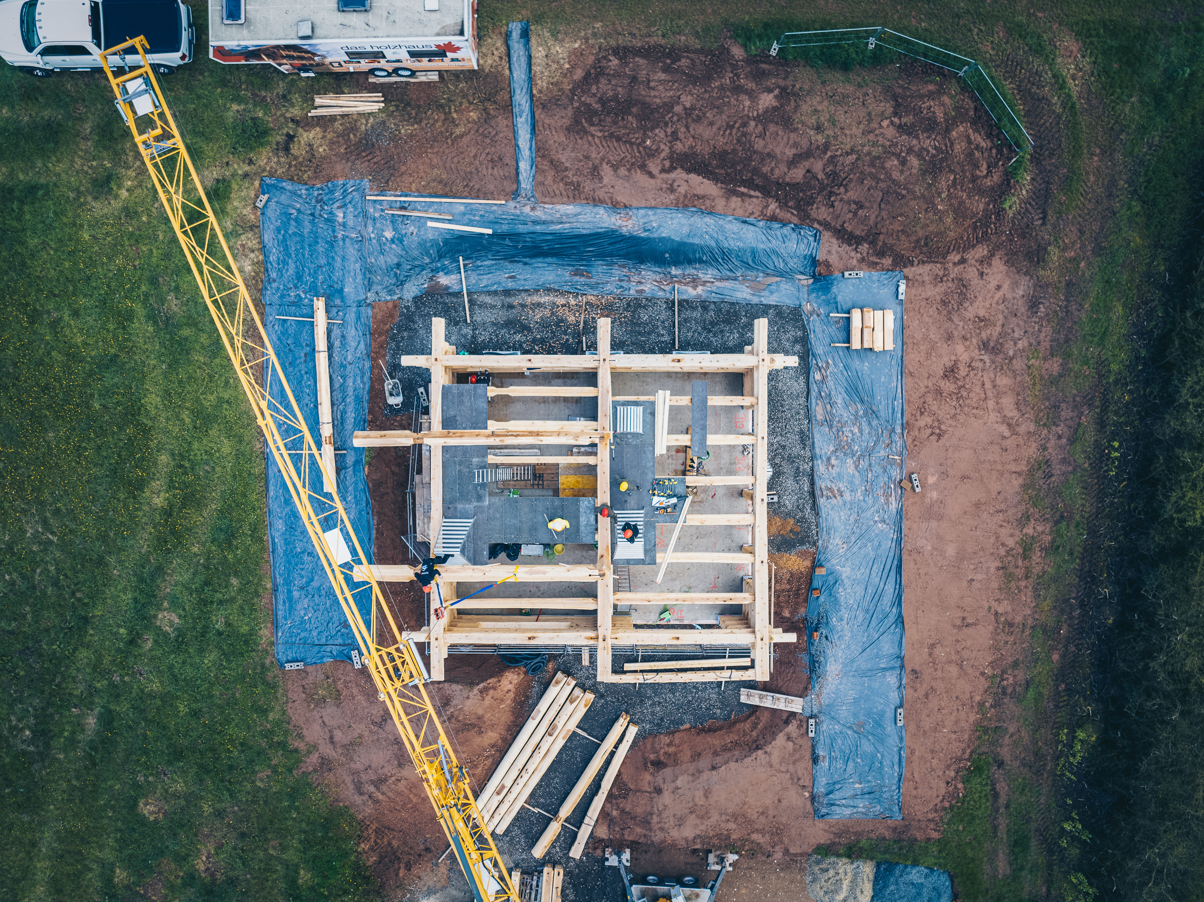 Kanadisches Blockhaus aus Western Red Cedar
